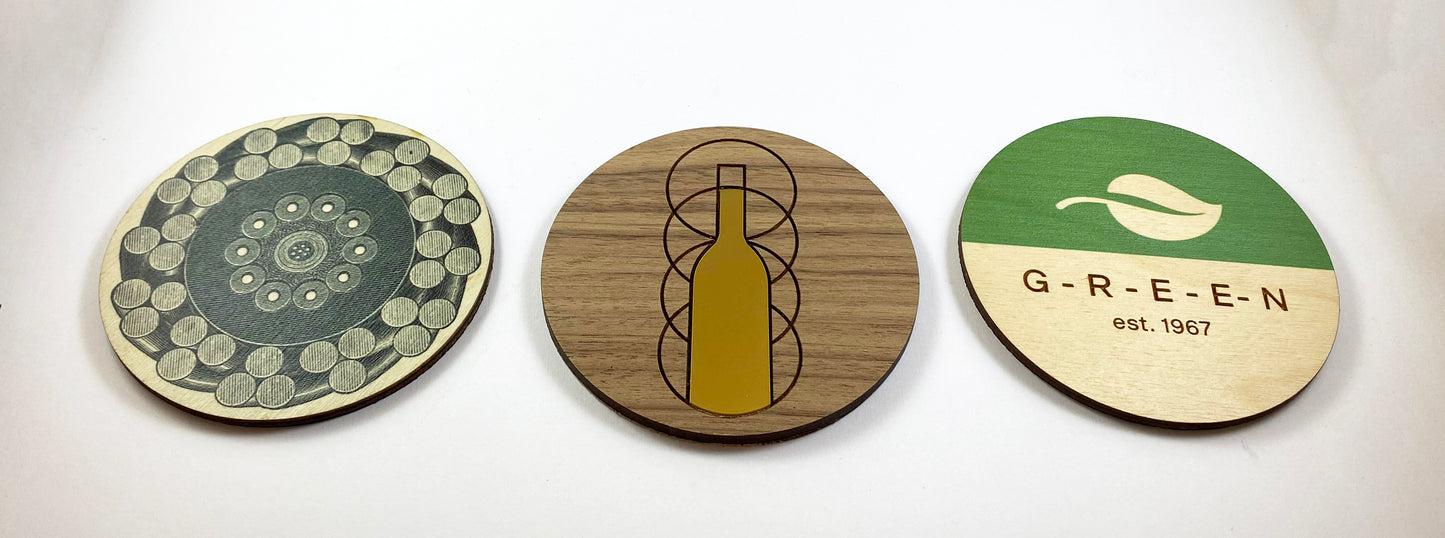 Custom Wooden Coasters