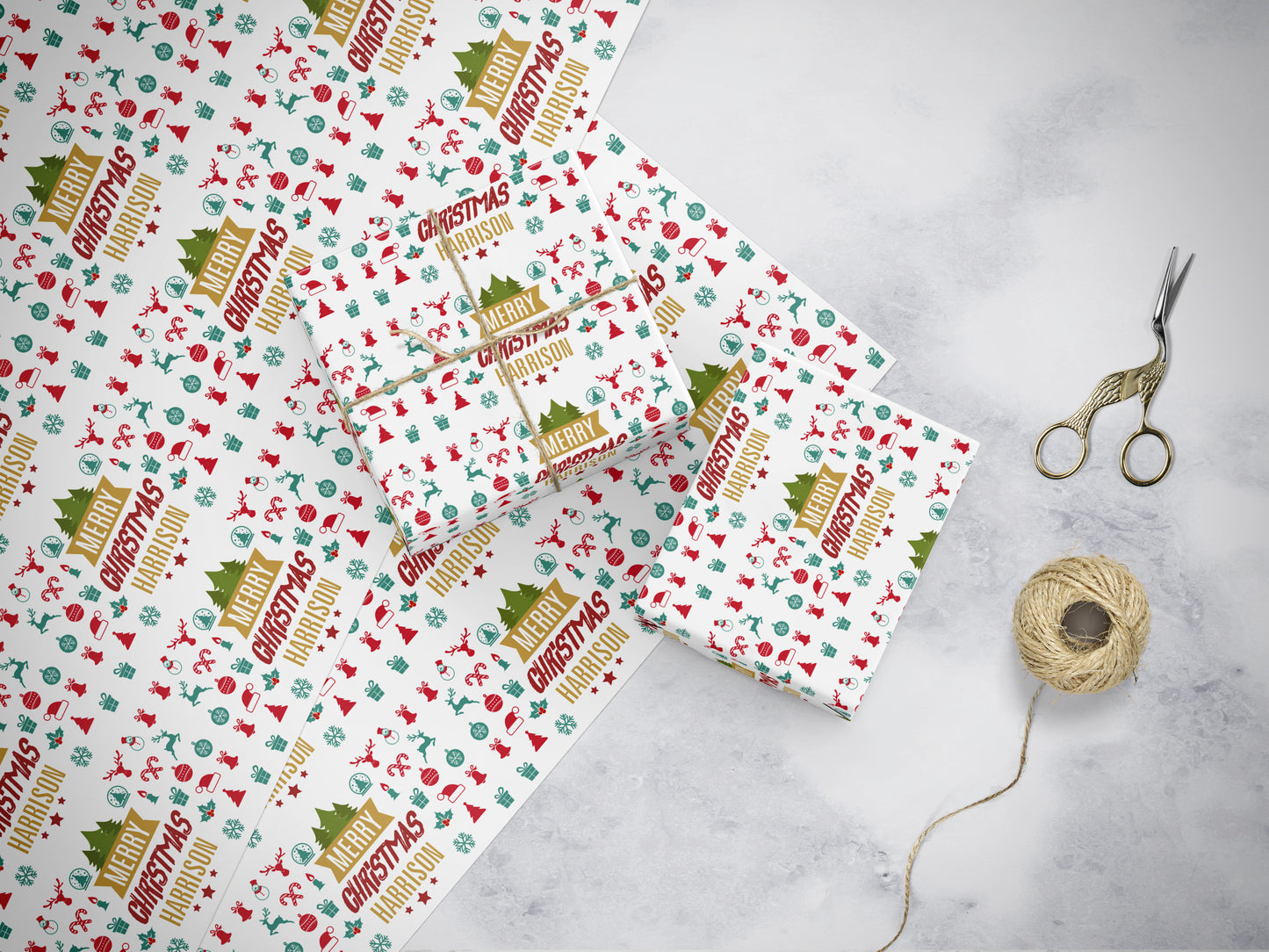 Christmas Wrapping Paper - Name
