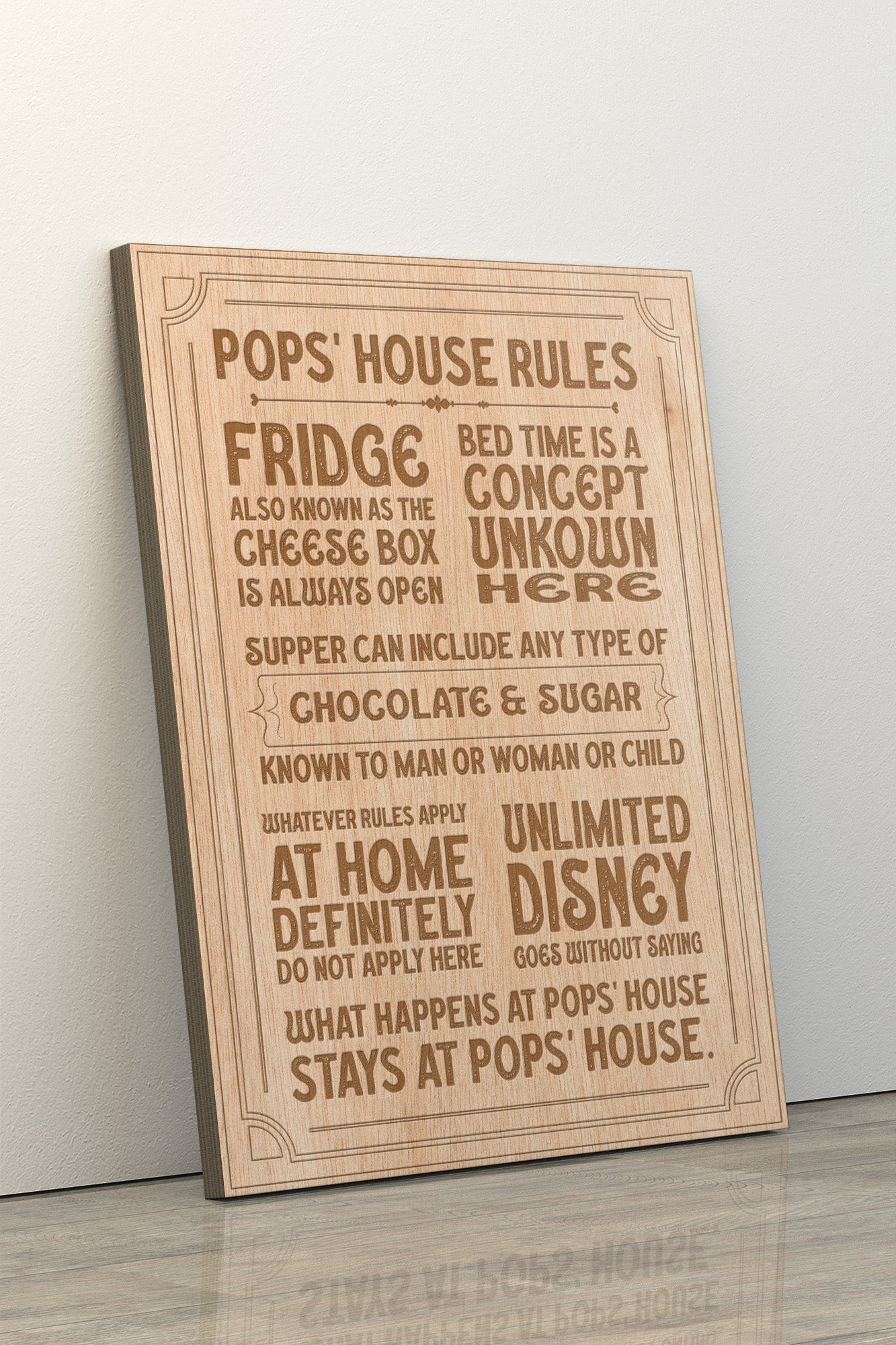 House Rules Engraved