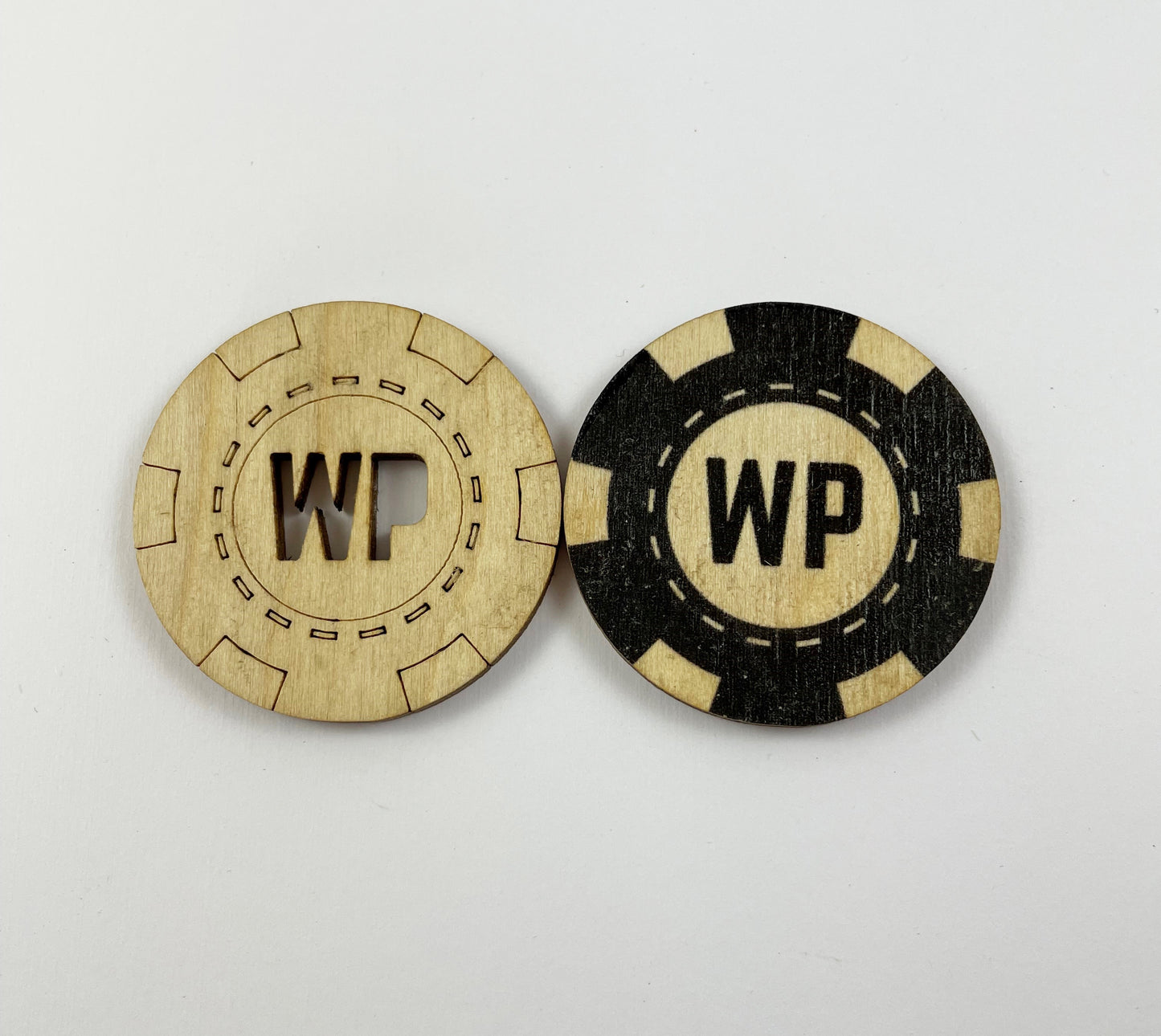 Personalised Wooden Poker Chips